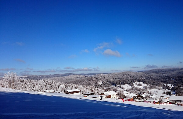 Skigebiet Mitterfirmiansreut im Bayerischen Wald